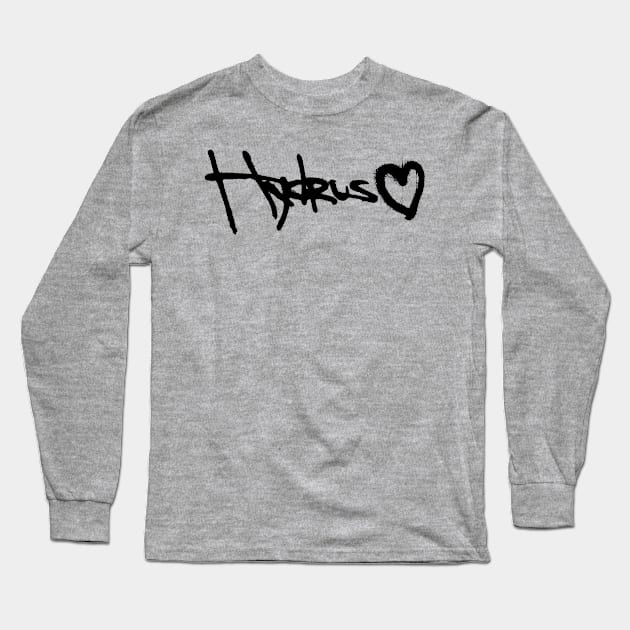 Hydrus Heart Graffiti Long Sleeve T-Shirt by Hydrus